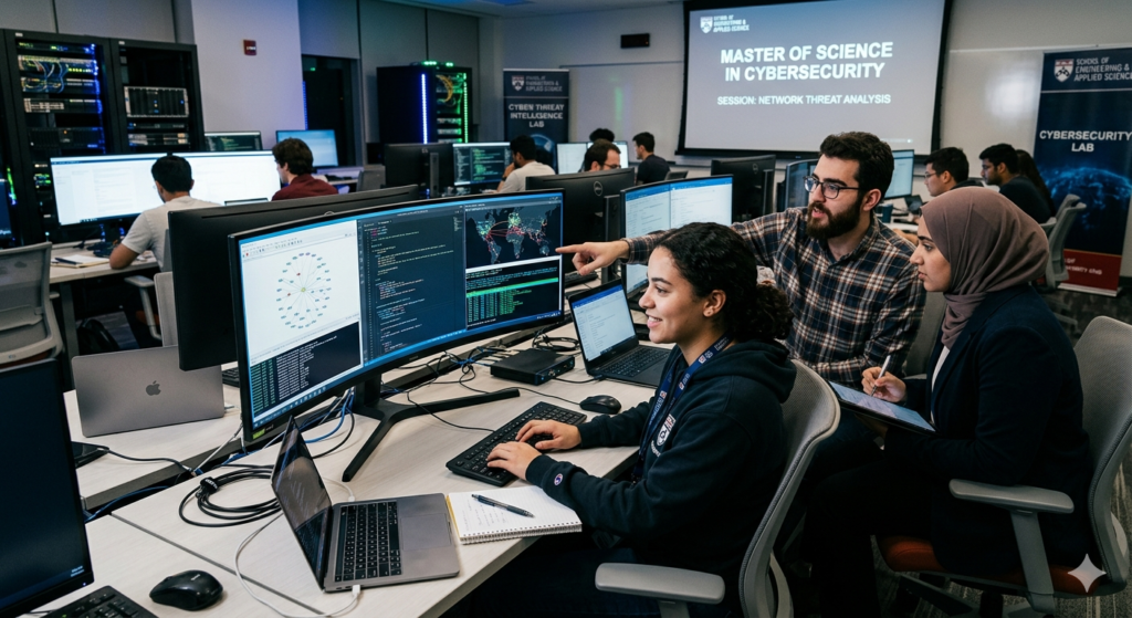 master's in cybersecurity global education platform