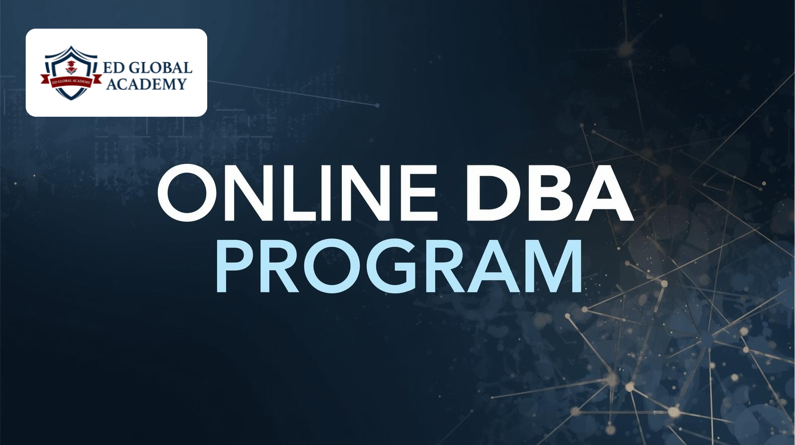 Online DBA Program