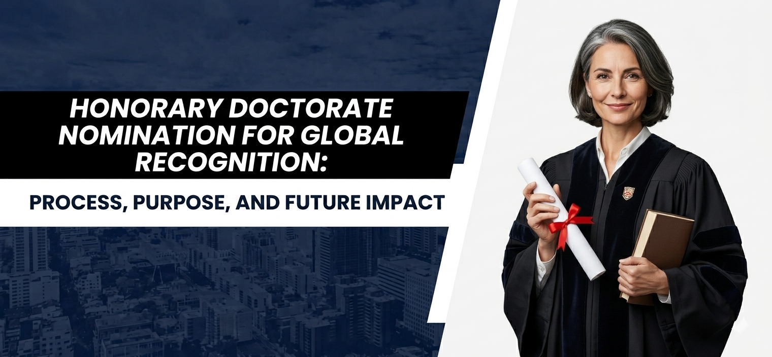 Honorary Doctorate Nomination for Global Recognition: Process, Purpose, and Future Impact