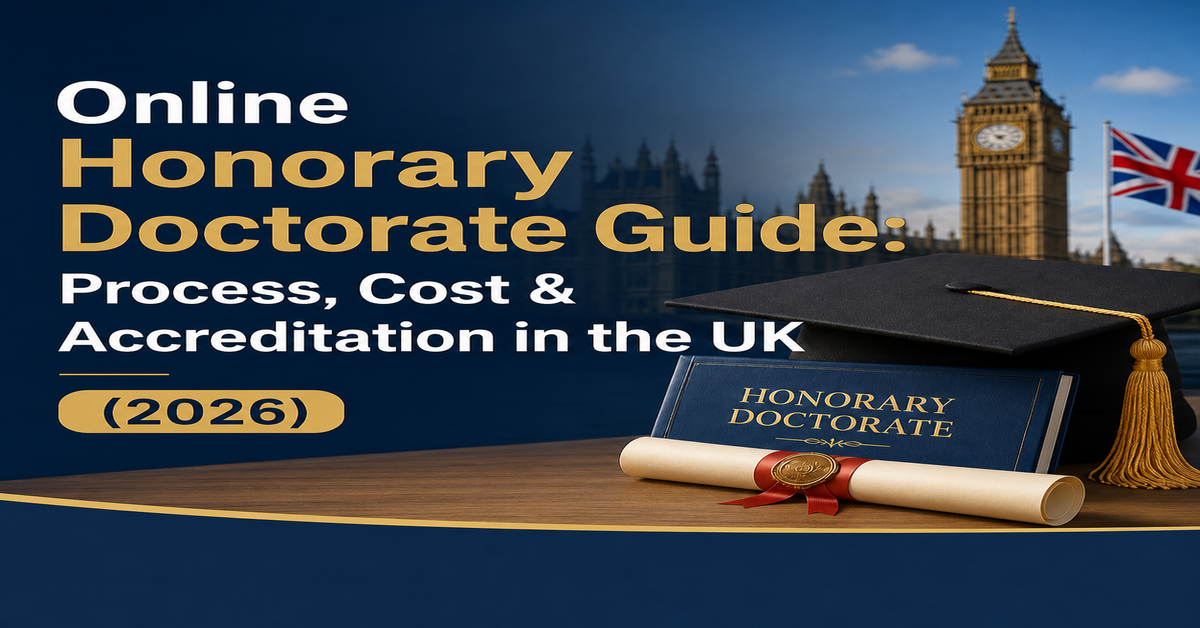 Online Honorary Doctorate Guide: Process, Cost & Accreditation in the UK (2026)