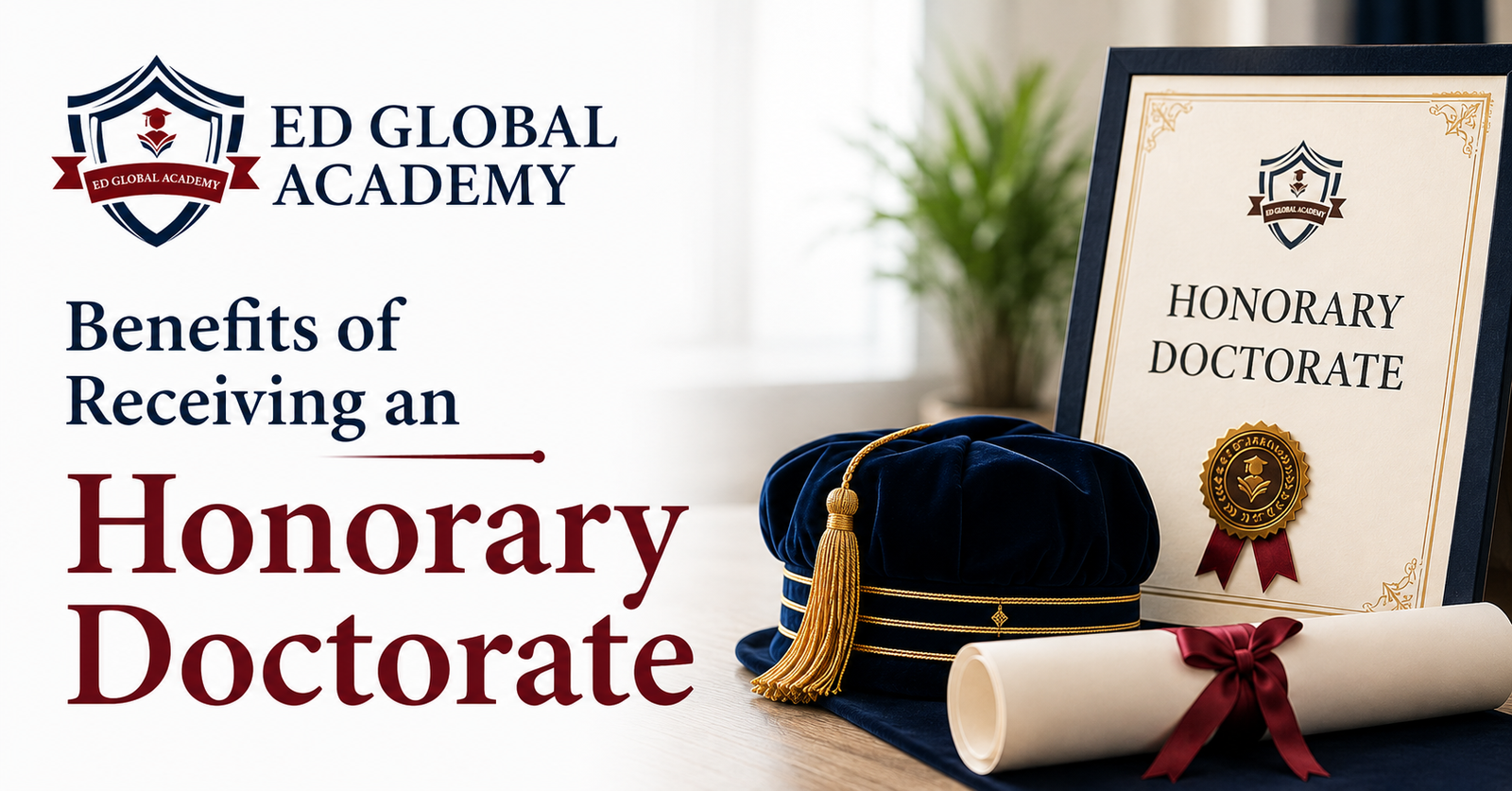 Recipient receiving an Honorary Doctorate during an academic ceremony