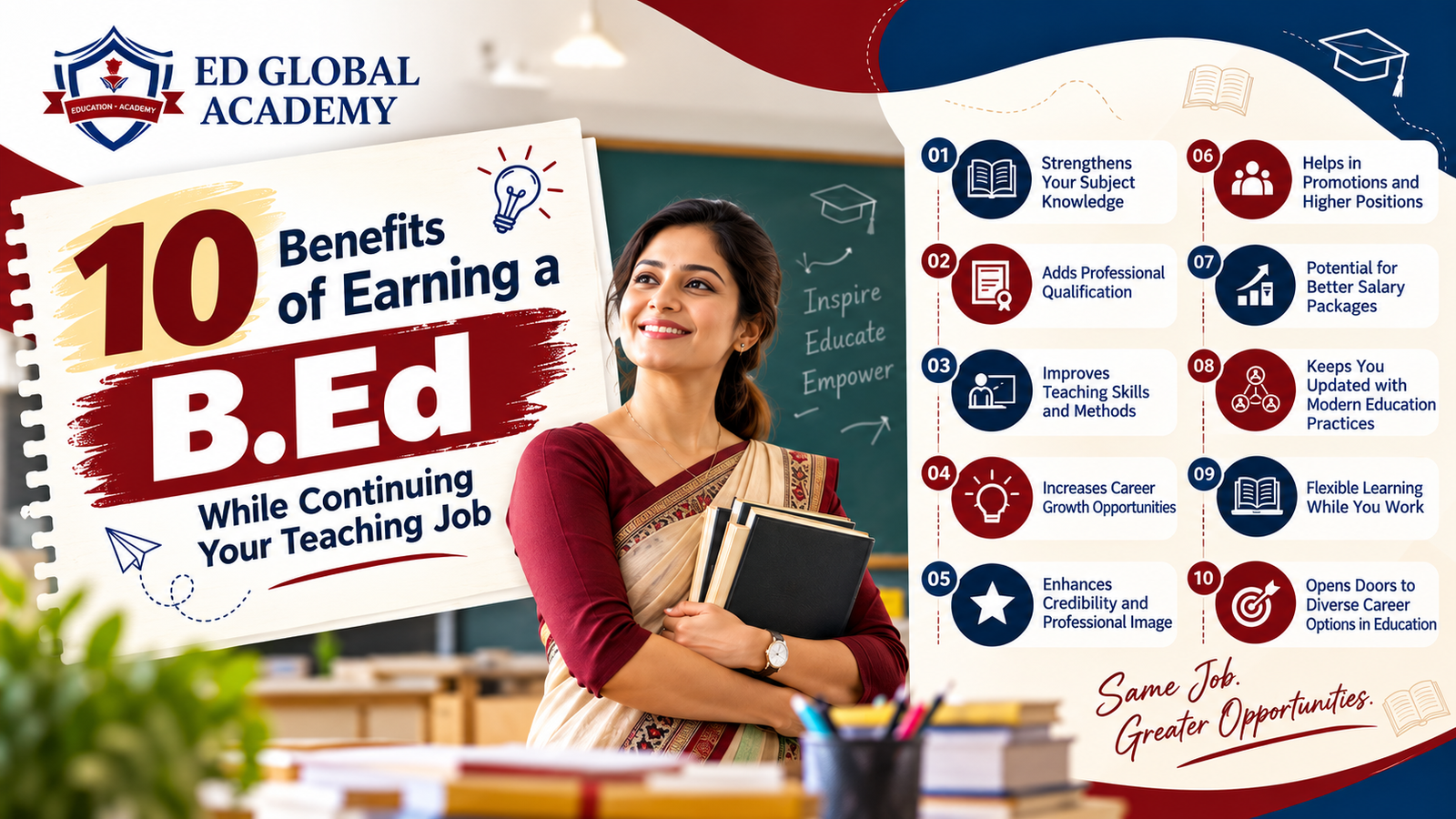 10 Benefits of Earning a B.Ed While Continuing Your Teaching Job